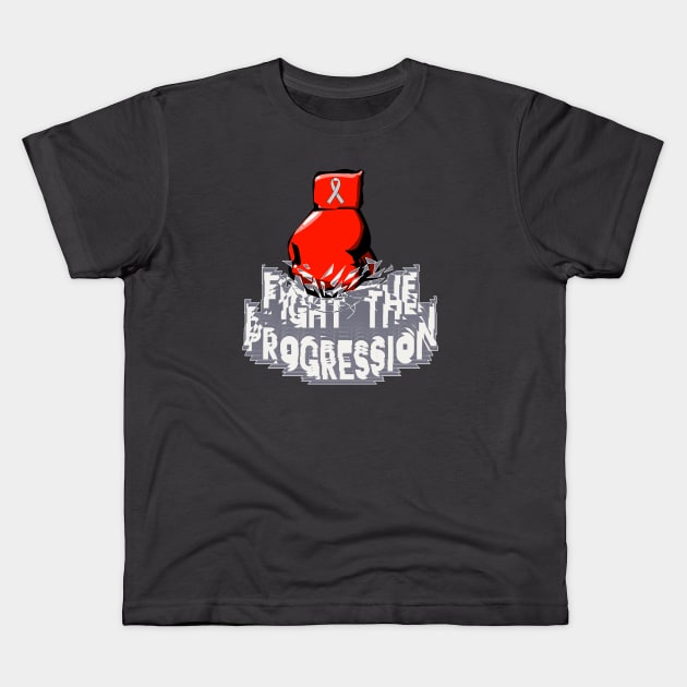 Fight Against The Progression Parkinsons Awareness Kids T-Shirt by SteveW50